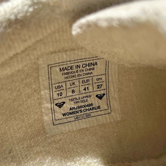 Roxy Surf Suede Tennis Shoes in light pink, beige, white- Women’s size 10 - Picture 6 of 6